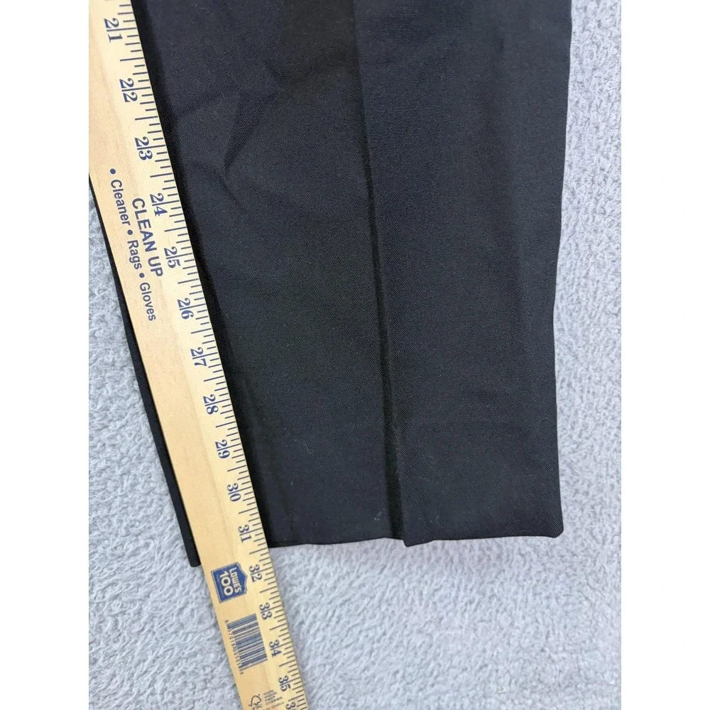Jos A Bank Dress Pants Mens 38x32 Black Wool Pleated Classic Fit Formal Wedding